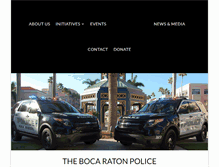 Tablet Screenshot of bocaratonpolicefoundation.org